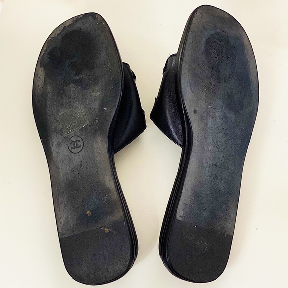 SOLD CHANEL Cambon CC Black calfskin leather 36 - Picture 5 of 7